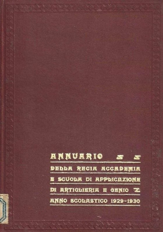 Annuario della R. Accademia e della Scuola di Applicazione di …