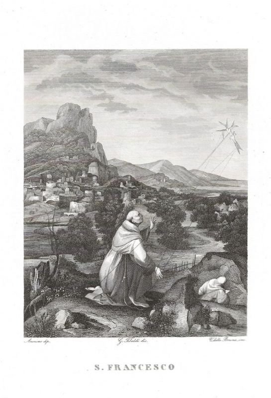 Anonimo dipinse - V. Della Bruna incise. Figura di San …