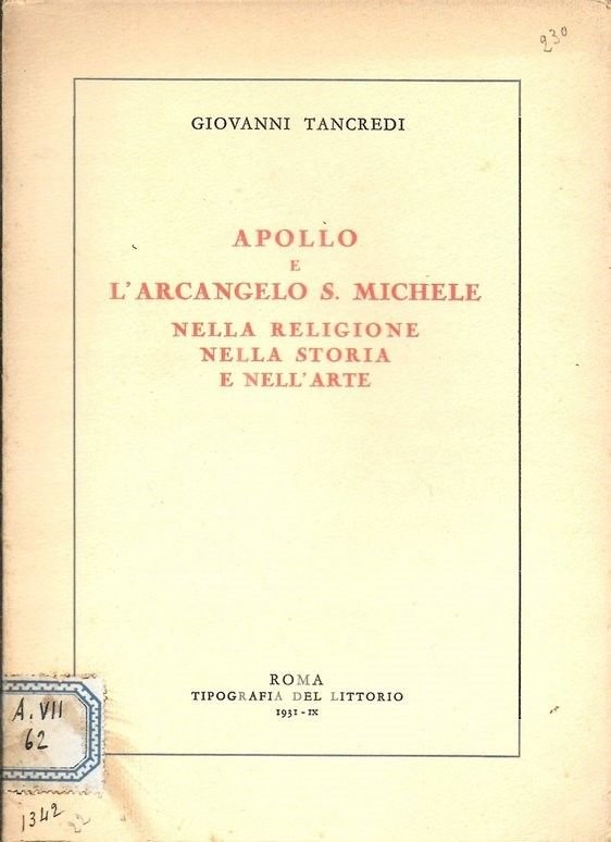 Apollo e l'arcangelo S. Michele, nella religione, nella storia e …