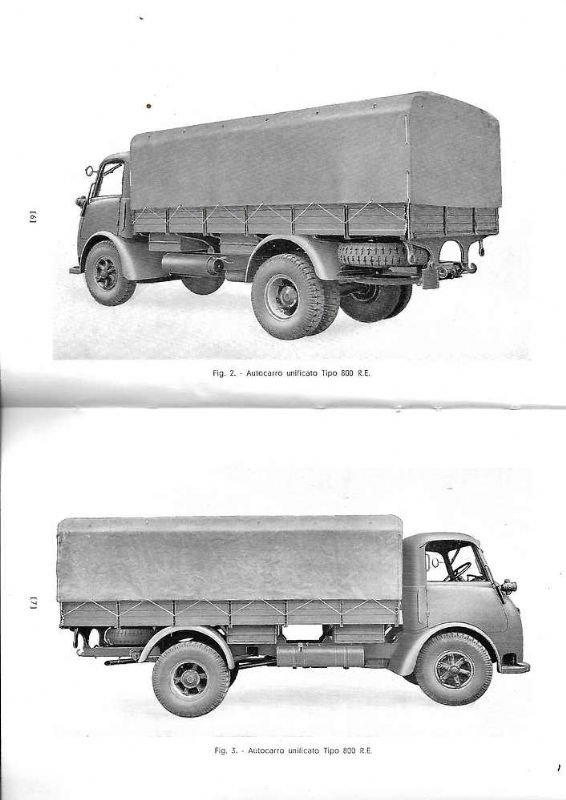 Autocarro unificato Tipo 800 R.E. Uso e manutenzione. 1° Edizione. | Immagine principale