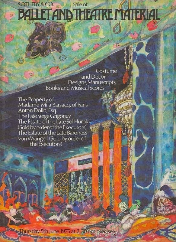 Ballet and Theatre Material - Asta, 1975.