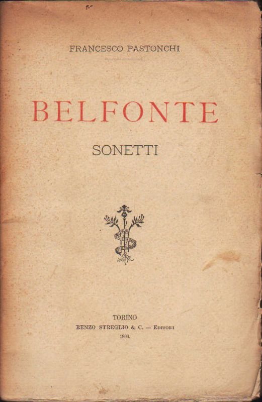 Belfonte. Sonetti. | Immagine principale