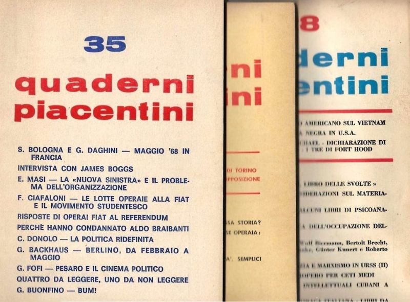Bimestrale diretto da Piergiorgio Bellocchio.