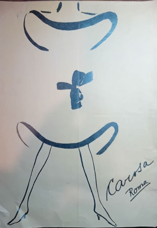 Bozzetto originale stilizzato.