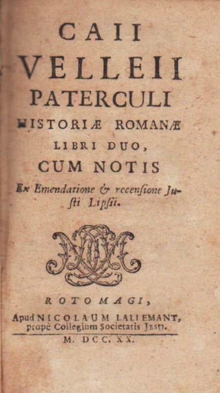 Caii Velleii Paterculi Historiae Romanae, Libri Duo, Cum Notis: Ex …