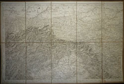 Carta che comprende parte delle Alpi Carniche e Giulie, fino …