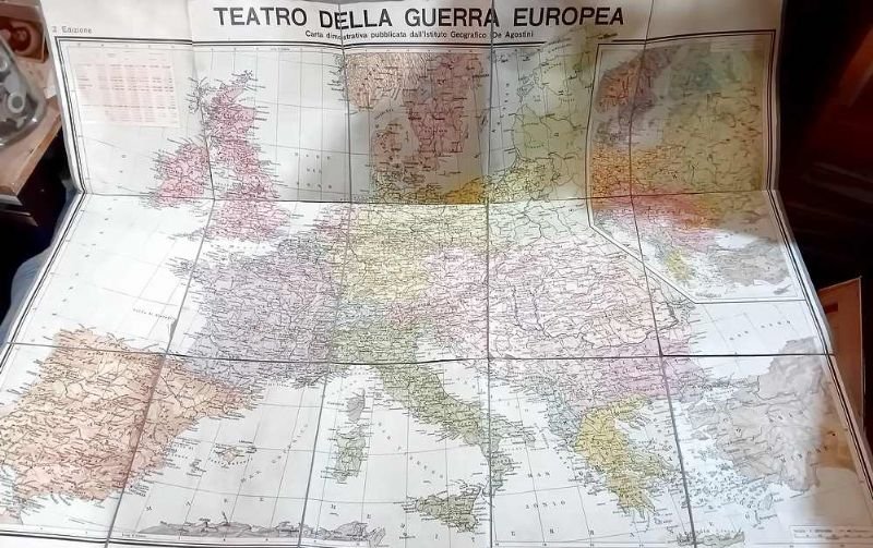 Carta dimostrativa pubblicata dall'Istituto Geografico De Agostini.