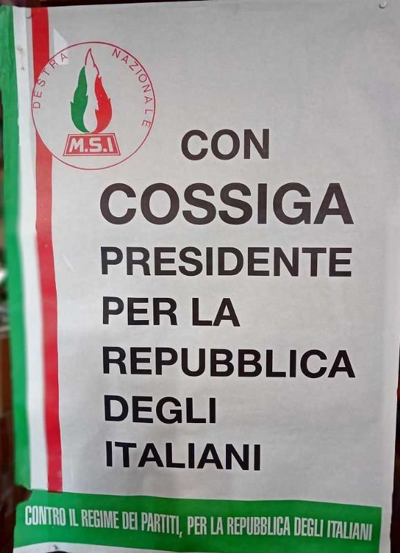 Con Cossiga presidente per la Repubblica degli Italiani. Contro il …