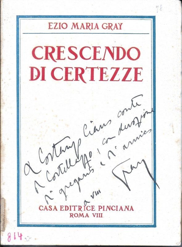 Crescendo di certezze.