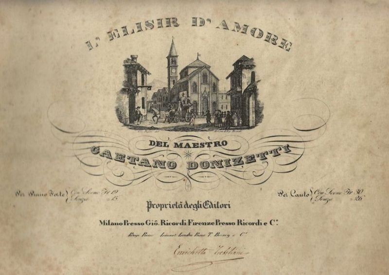Del Maestro Gaetano Donizetti ridotto per Piano Forte dal M° …