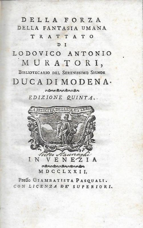 Della forza della fantasia umana, trattato, Ed, quinta.