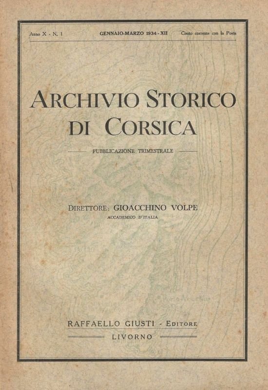 Direttore Gioacchino Volpe.