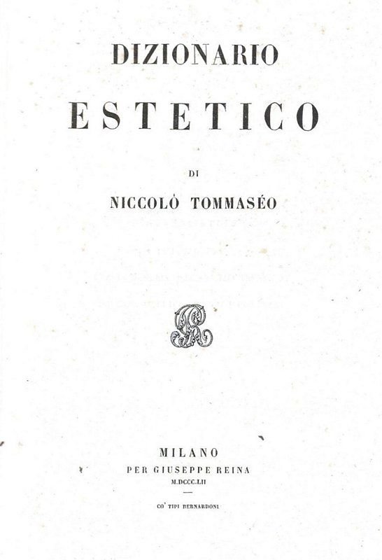 Dizionario Estetico.