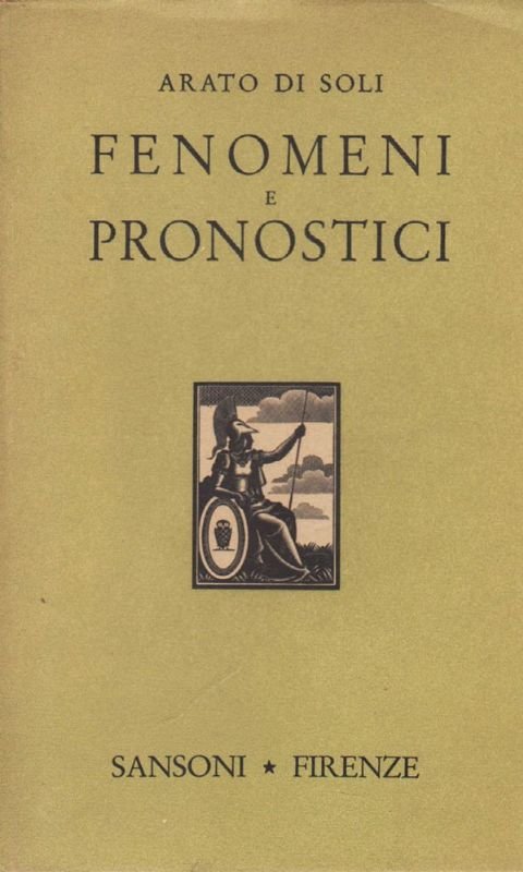Fenomeni e Pronostici. Introduzione, traduzione e note di GiuseppeZannoni.