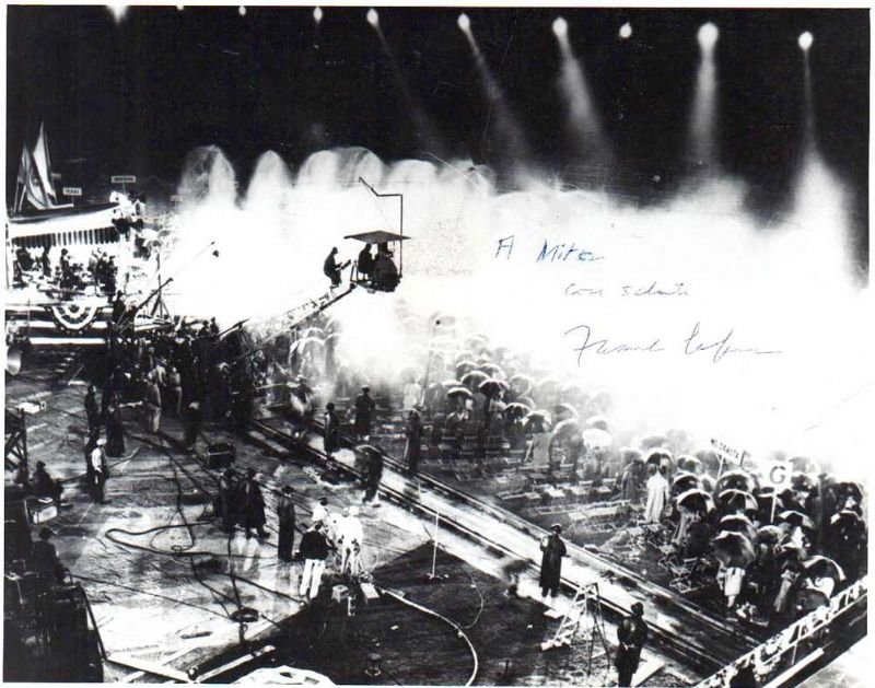 Fotografia originale con dedica autografa firmata del grande regista.