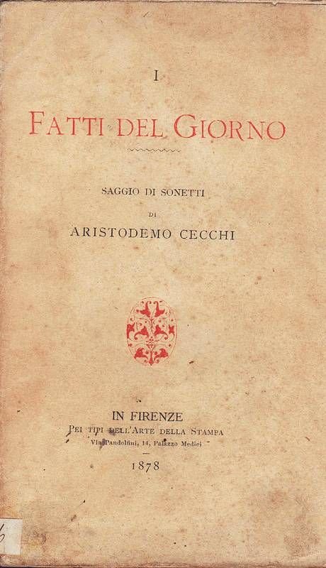I Fatti del Giorno. Saggio di sonetti.