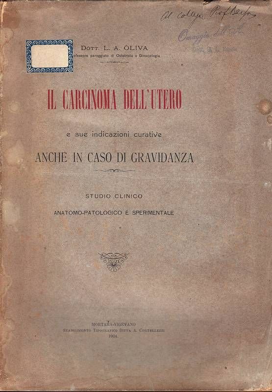 Il carcinoma dell'utero e sue indicazioni curative anche in caso …