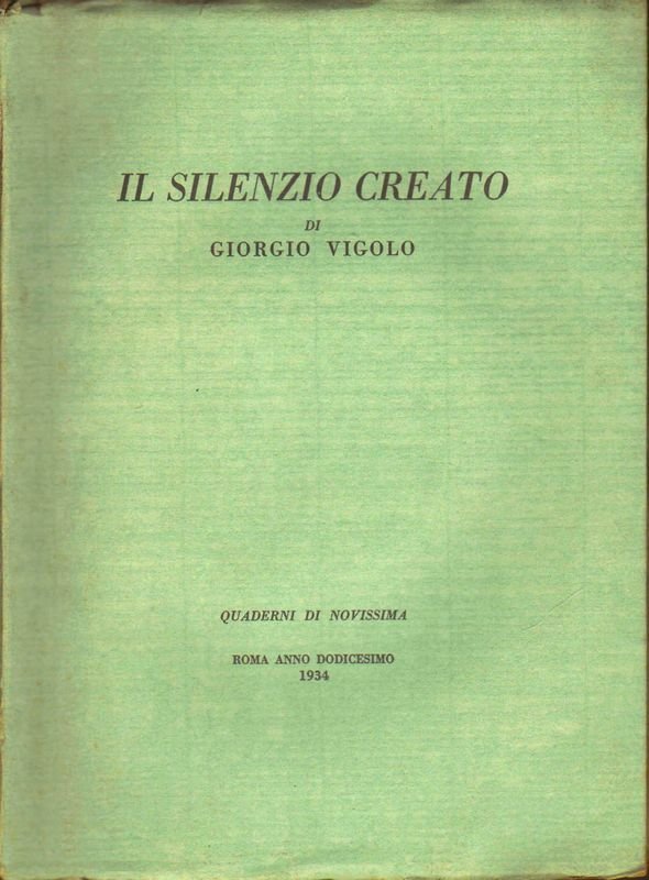 Il silenzio creato.