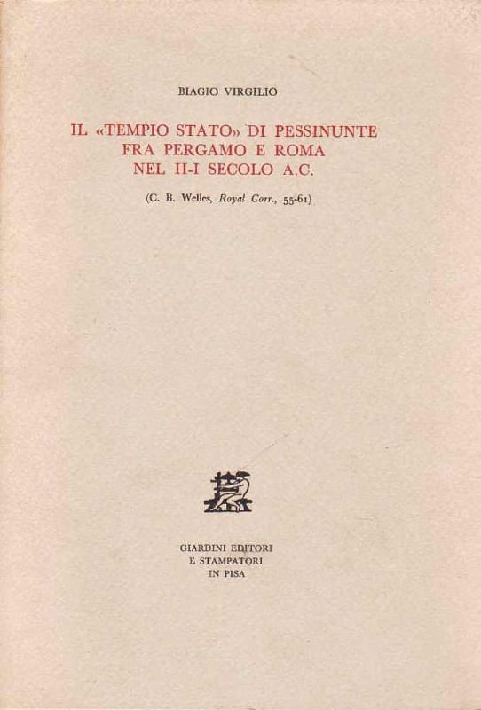 Il 'Tempio Stato' di Pessinunte fra Pergamo e Roma nel …