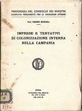 Imprese e tentativi di colonizzazione interna nella Campania.