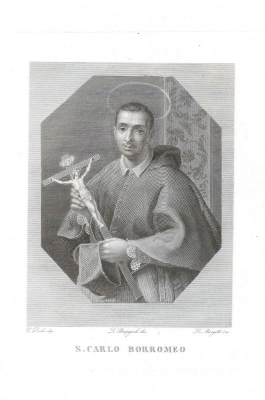 Incisione in rame da un dipinto di C. Dolci.