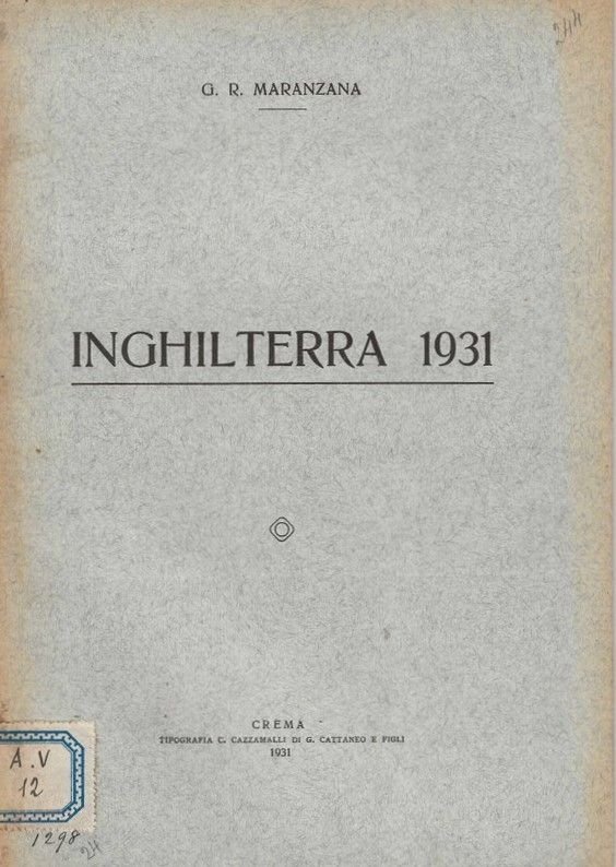 Inghilterra 1931.