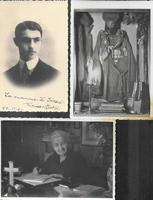 Insieme di Una fotografia di Giosuè Borsi cm. 14x9 firmata …