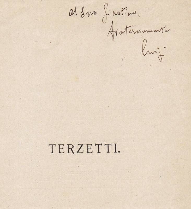 Invio autografo firmato.