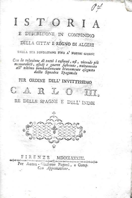 Istoria e descrizione in compendio della città e regno di …