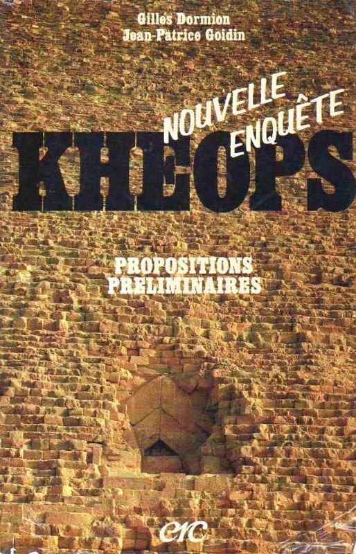 Khéops : nouvelle enquête. Propositions préliminaires.