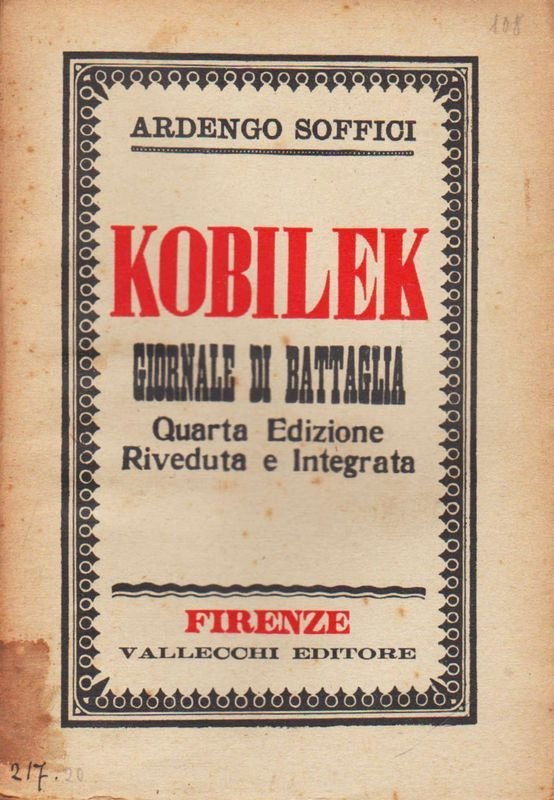 Kobilek. Giornale di battaglia . Quarta Edizione Riveduta e Integrata. | Immagine principale