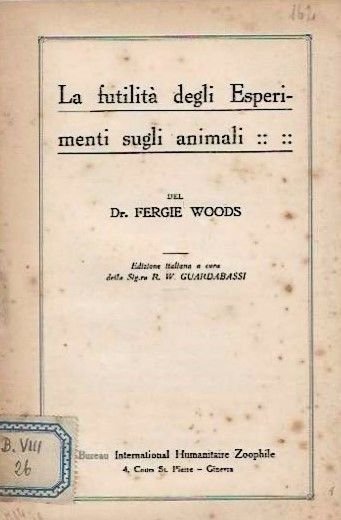La futilità degli Esperimenti sugli animali.
