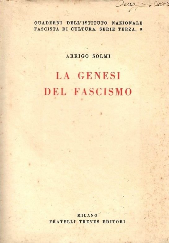 La genesi del fascismo.