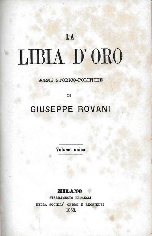 La Libia d'oro, scene storico-poltiche.