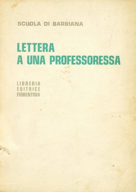 Lettera a una professoressa.