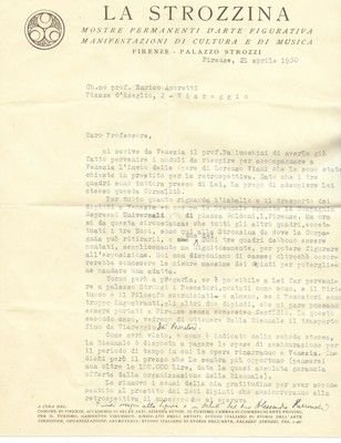 Lettera dattiloscritta firmata. | Immagine principale