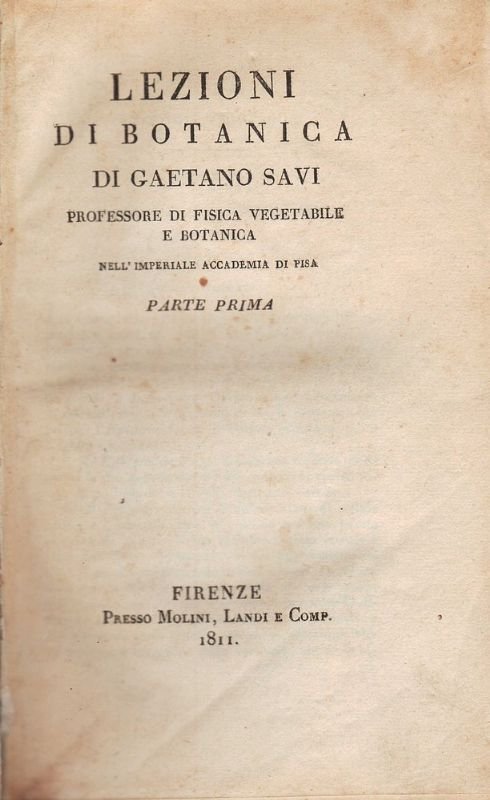 Lezioni di botanica.