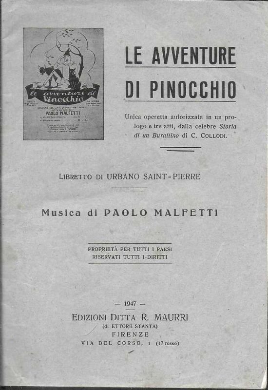 Libretto di Urbano Saint-Piere. - Musica di Paolo Malfetti.