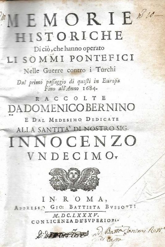 Memorie historiche di ciò che hanno operato lo sommi Pontefici, …