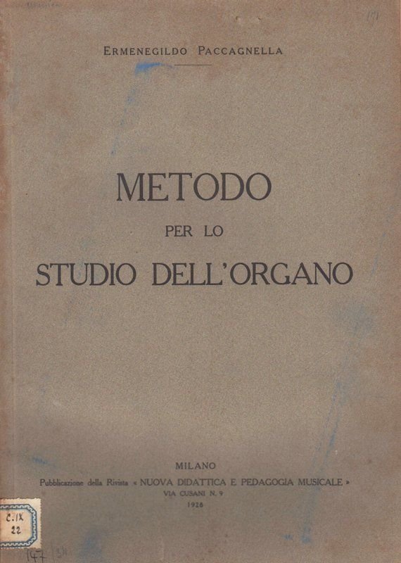 Metodo per lo studio dell'organo.