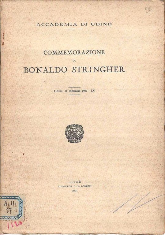 Nella giornata azzurra 27 Aprile 1924, offrendo le donne catanesi l'Insena alla Sezione del Nastro Azzurro nel Teatro Massimo Bellini.