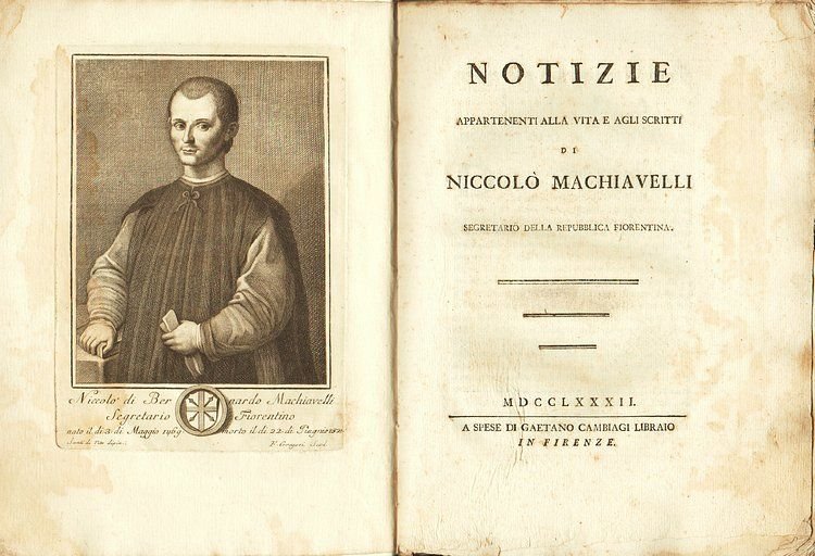 Notizie appartenenti alla vita e agli scritti di Niccolò Machiavelli, …