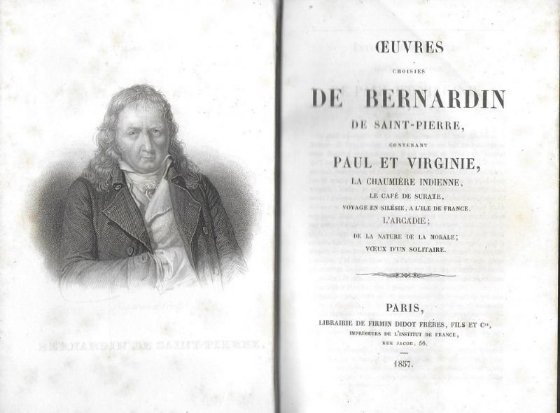 Oeuvres, contenant Paul et Virginie, La chaumerière indienne, Le café …