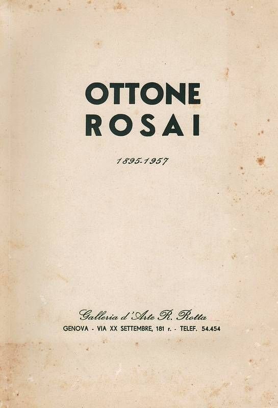 Ottone Rosai 1895-1957.