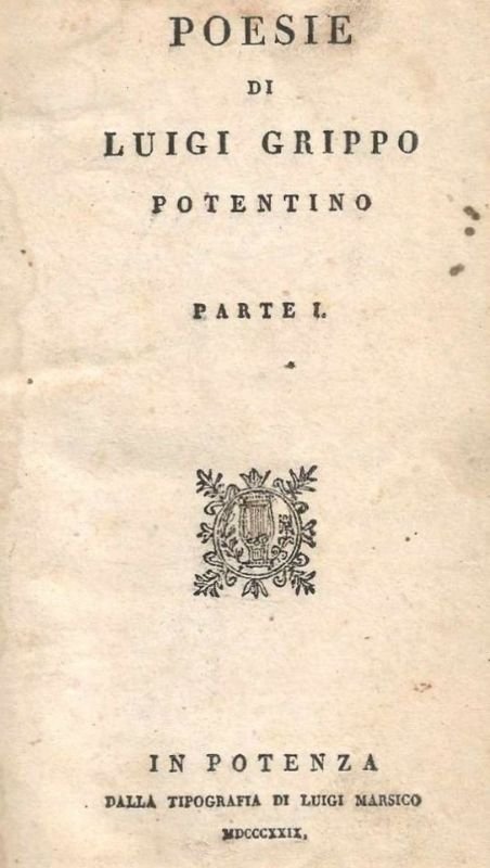 Poesie (Parte I.) - Si aggiunge:- Nuovi canti. Prima edizione. …