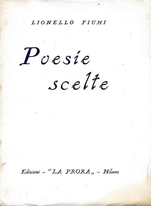 Poesie scelte.