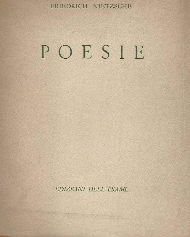 Poesie. Traduzione di Oreste Ferrari.
