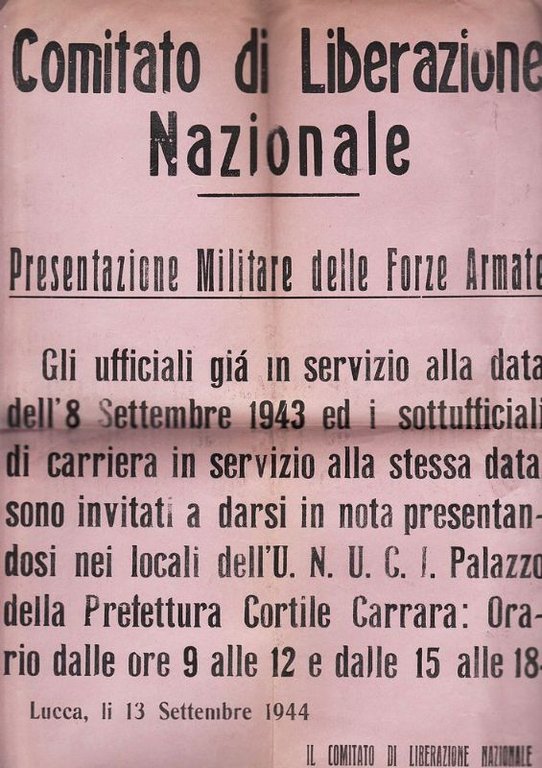 Presentazione Militare delle Forze Armate - (Siglato)- Il Comitato di …