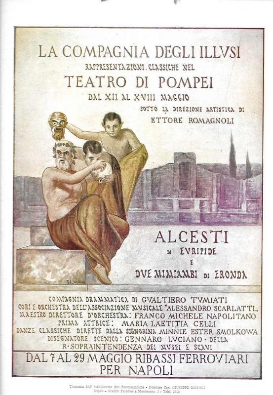 Rappresentazioni Classiche nel Teatro di Pompei. Alcesti di Euripide e …