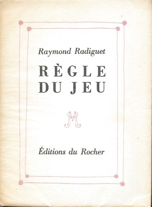 Règle du jeu. Préface Jean Cocteau.